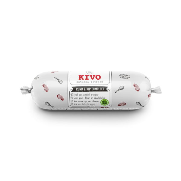 Kivo rund en kip compleet 10 x 1 kg