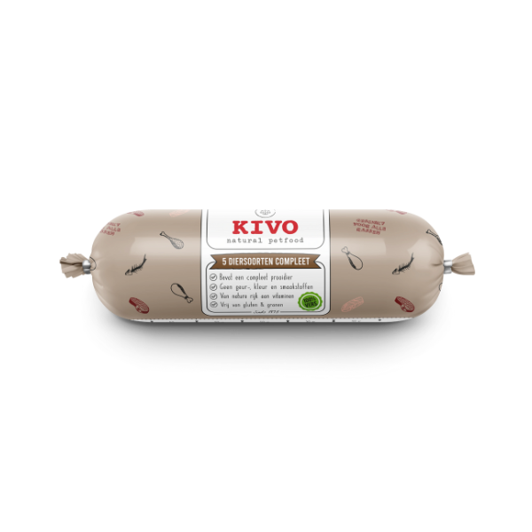 Kivo 5 diersoorten compleet 10 x 1 kg