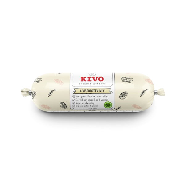 Kivo 4 vissoorten compleet 20 x 500 gr