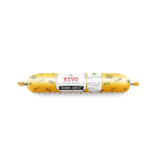 Kivo miauw mix rund/kip/zalm 36 x 250 gr