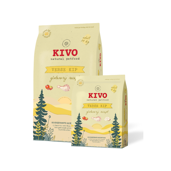 Kivo koud geperst verse kip 14 kg glutenvrij