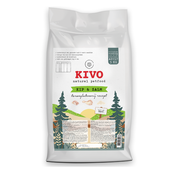 Kivo koud geperst kip& zalm 5 kg kat