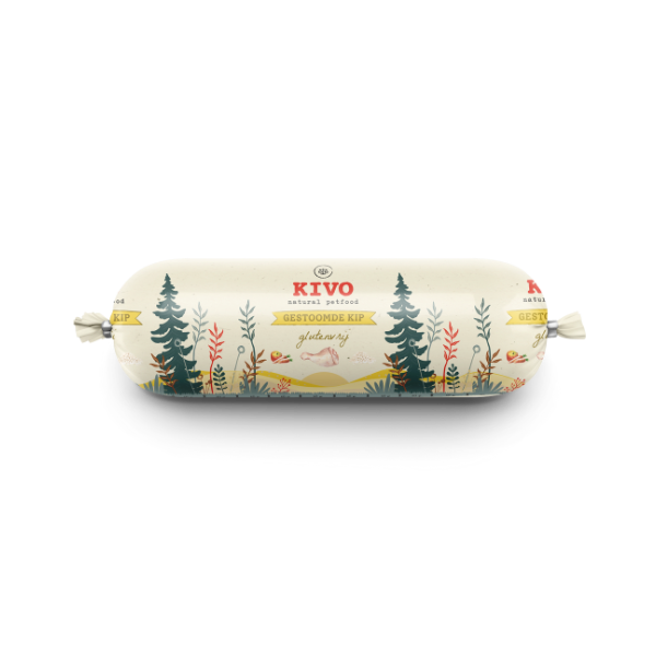 Kivo gestoomde kip 12 x 600 gr