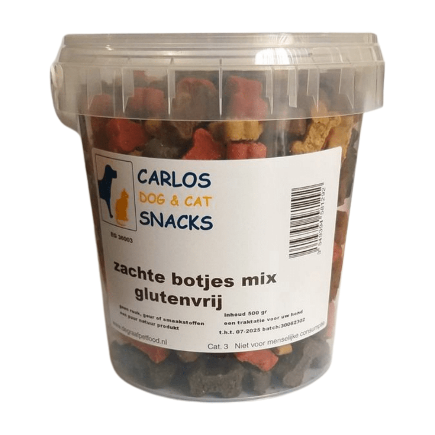 Carlos zachte botjes mix 8 x 500 gr glutenvrij
